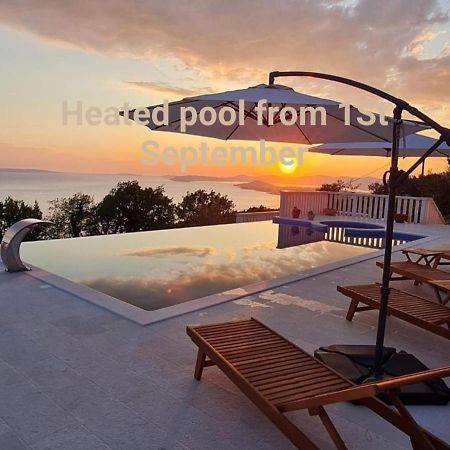 Sea View Luxury Apart Hotel Villa Conte With Swiming Pool And Romantic Spa Podstrana Dış mekan fotoğraf