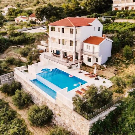 Sea View Luxury Apart Hotel Villa Conte With Swiming Pool And Romantic Spa Podstrana Dış mekan fotoğraf