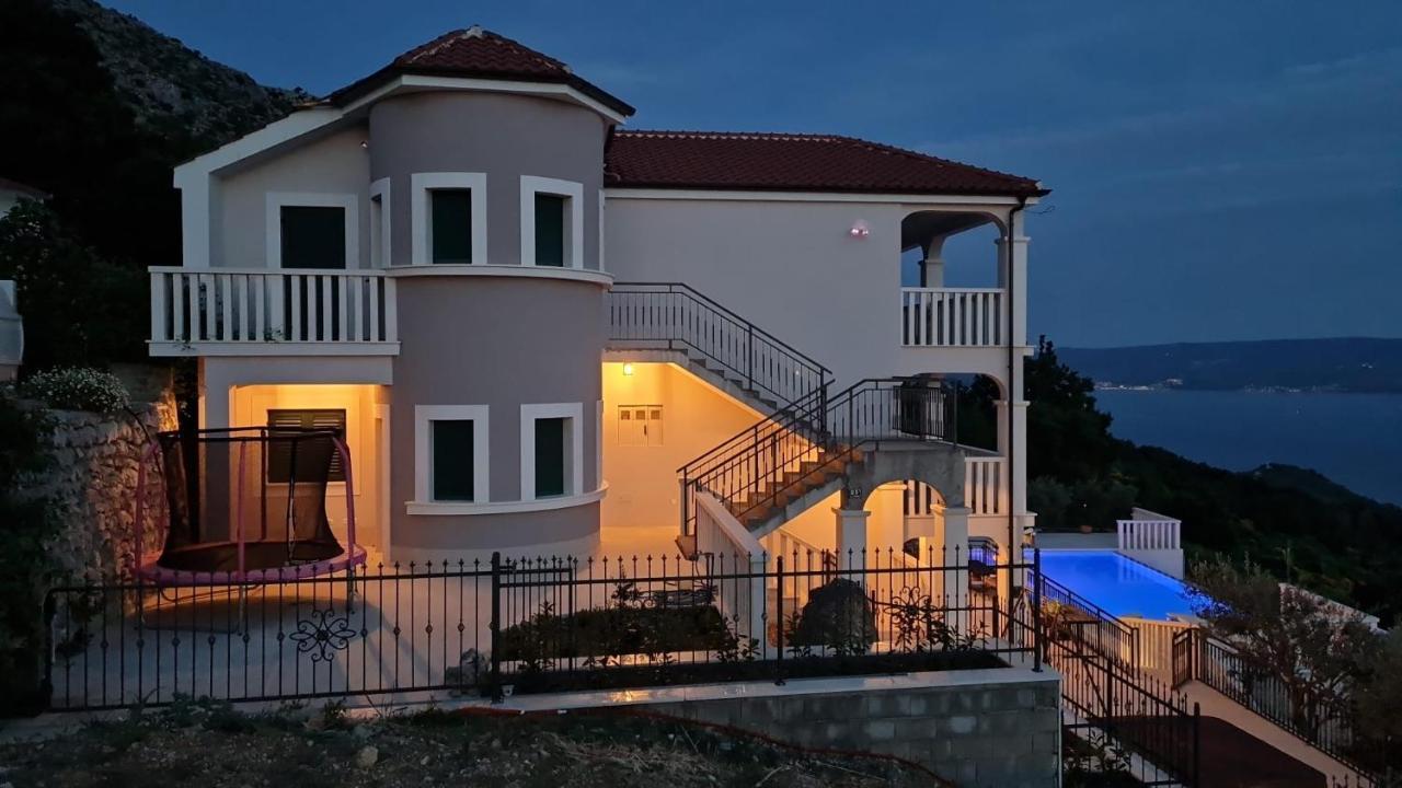 Sea View Luxury Apart Hotel Villa Conte With Swiming Pool And Romantic Spa Podstrana Dış mekan fotoğraf