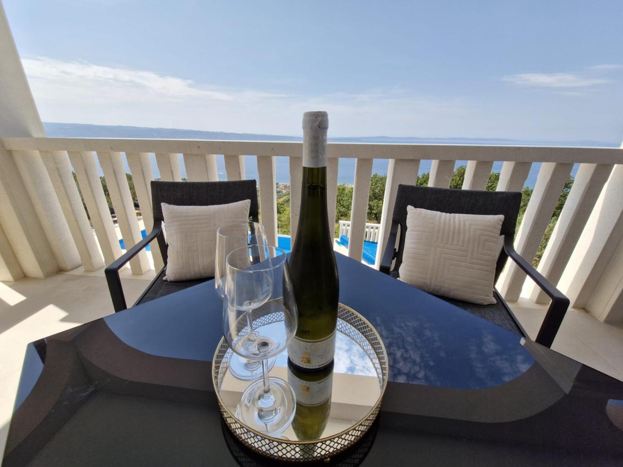 Sea View Luxury Apart Hotel Villa Conte With Swiming Pool And Romantic Spa Podstrana Dış mekan fotoğraf